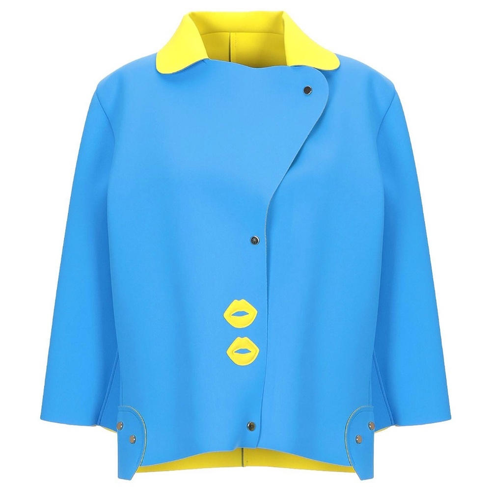Blue with yellow bottom jacket